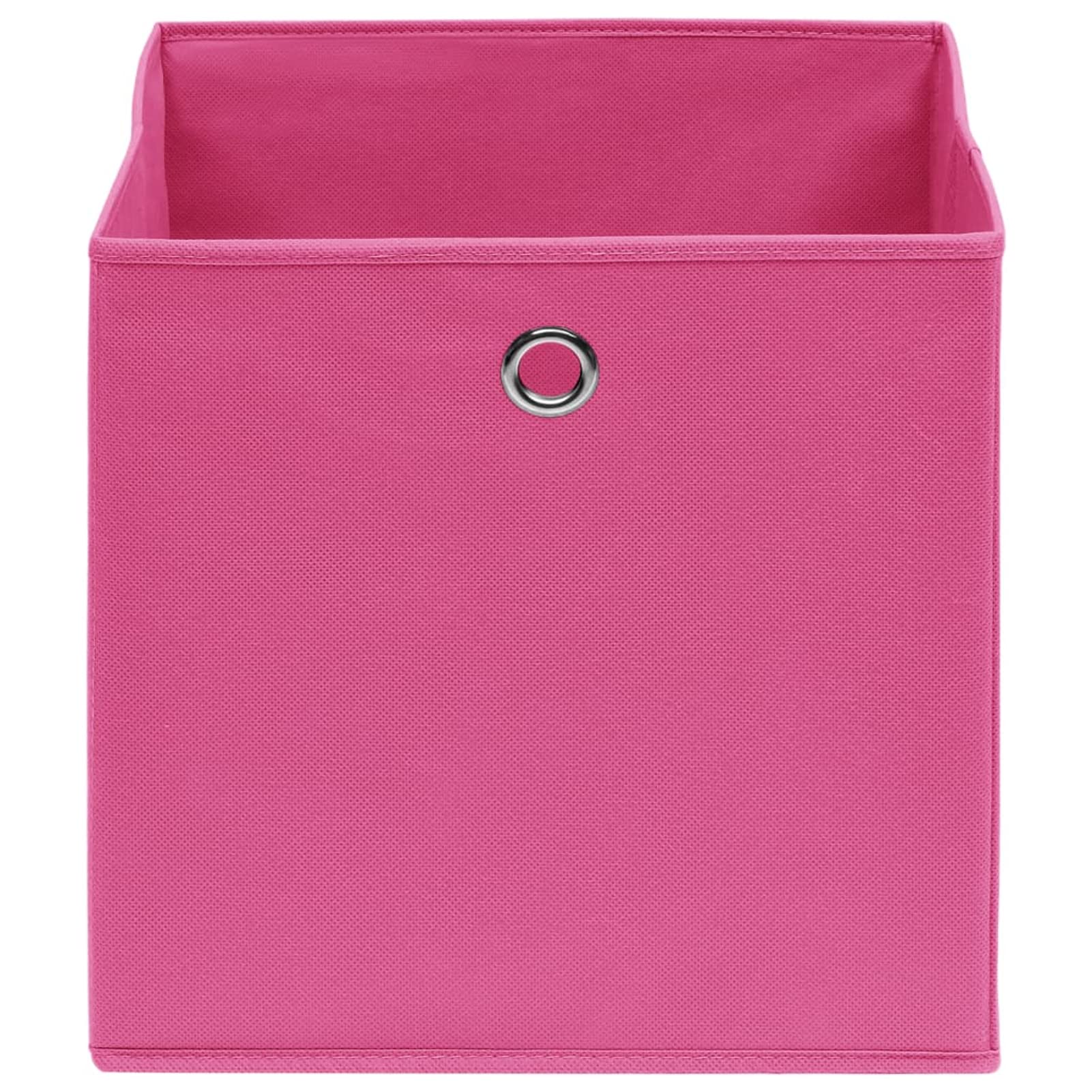 Tidyard 10 STK. Aufbewahrungsbox Zusammenklappbar Spielkiste Regalkorb Faltkiste Korb Kinderbox Faltbox Box Kiste Vliesstoff 28x28x28 cm Rosa