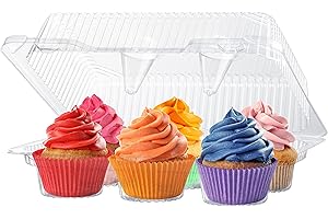 Extra Sturdy 6-Cupcake Container Boxes in Bulk (Pack of 40)