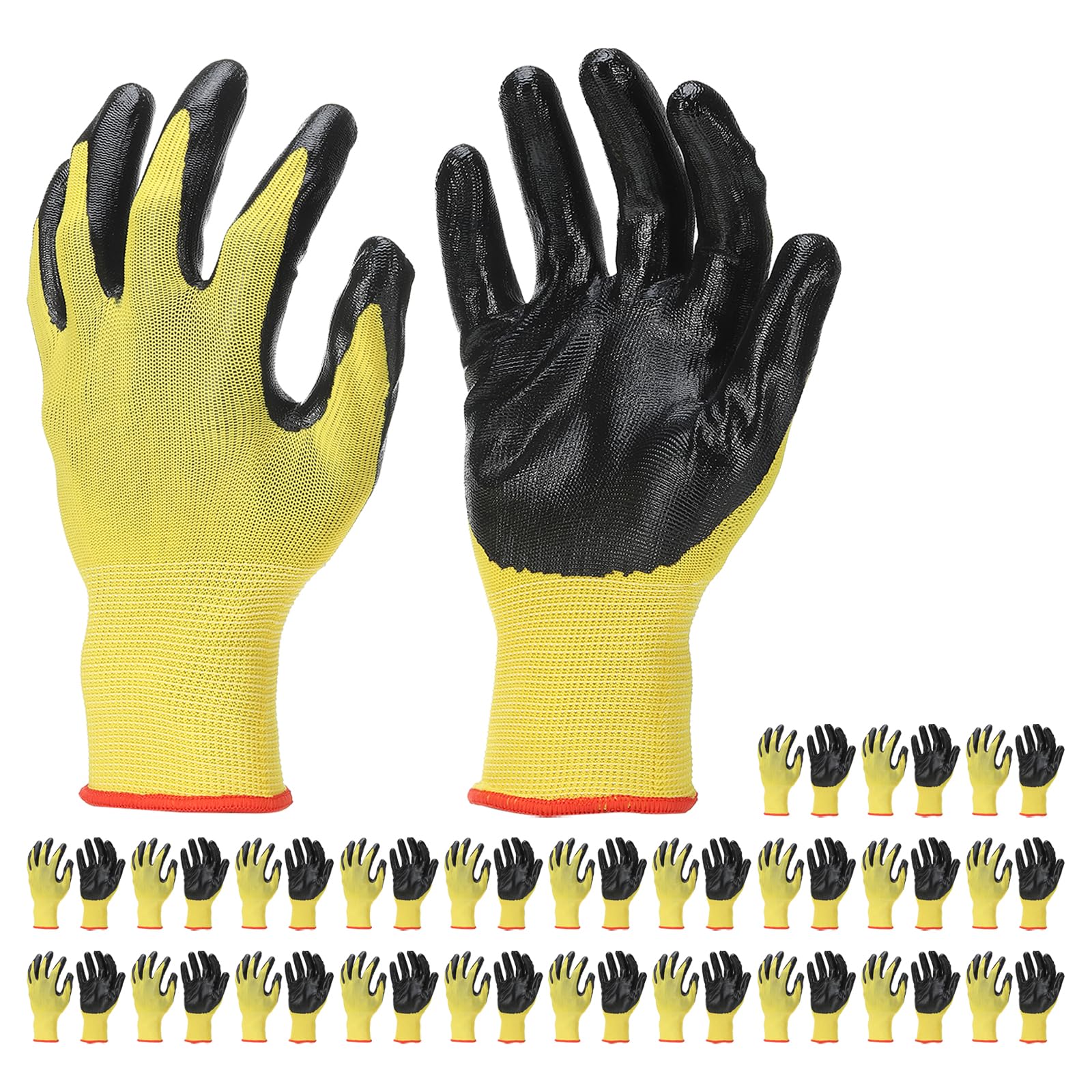 PATIKIL Safety Work Gloves Nitrile Coated