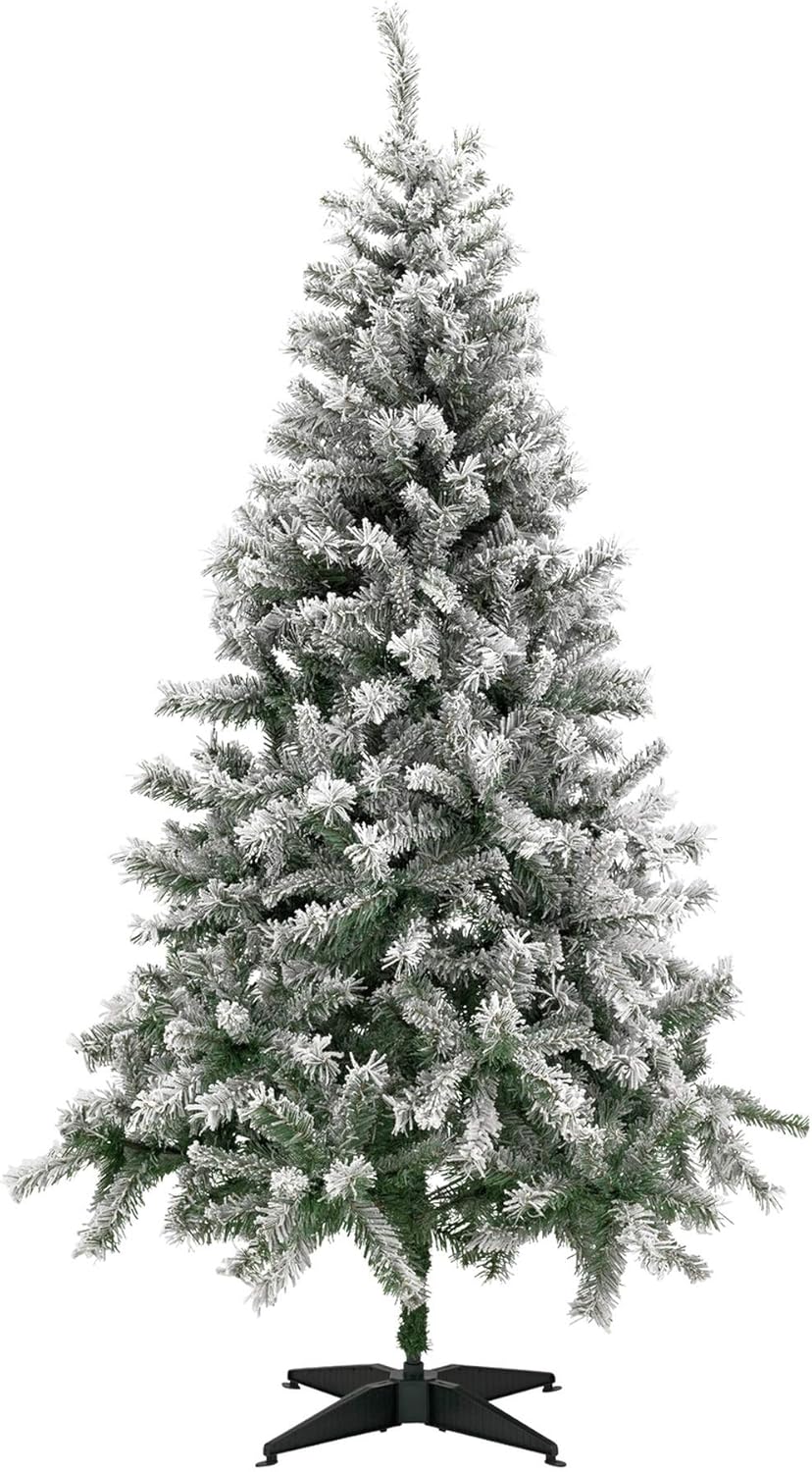 Habitat 6ft Snow Covered Christmas Tree Green 180cm Amazon.co.uk