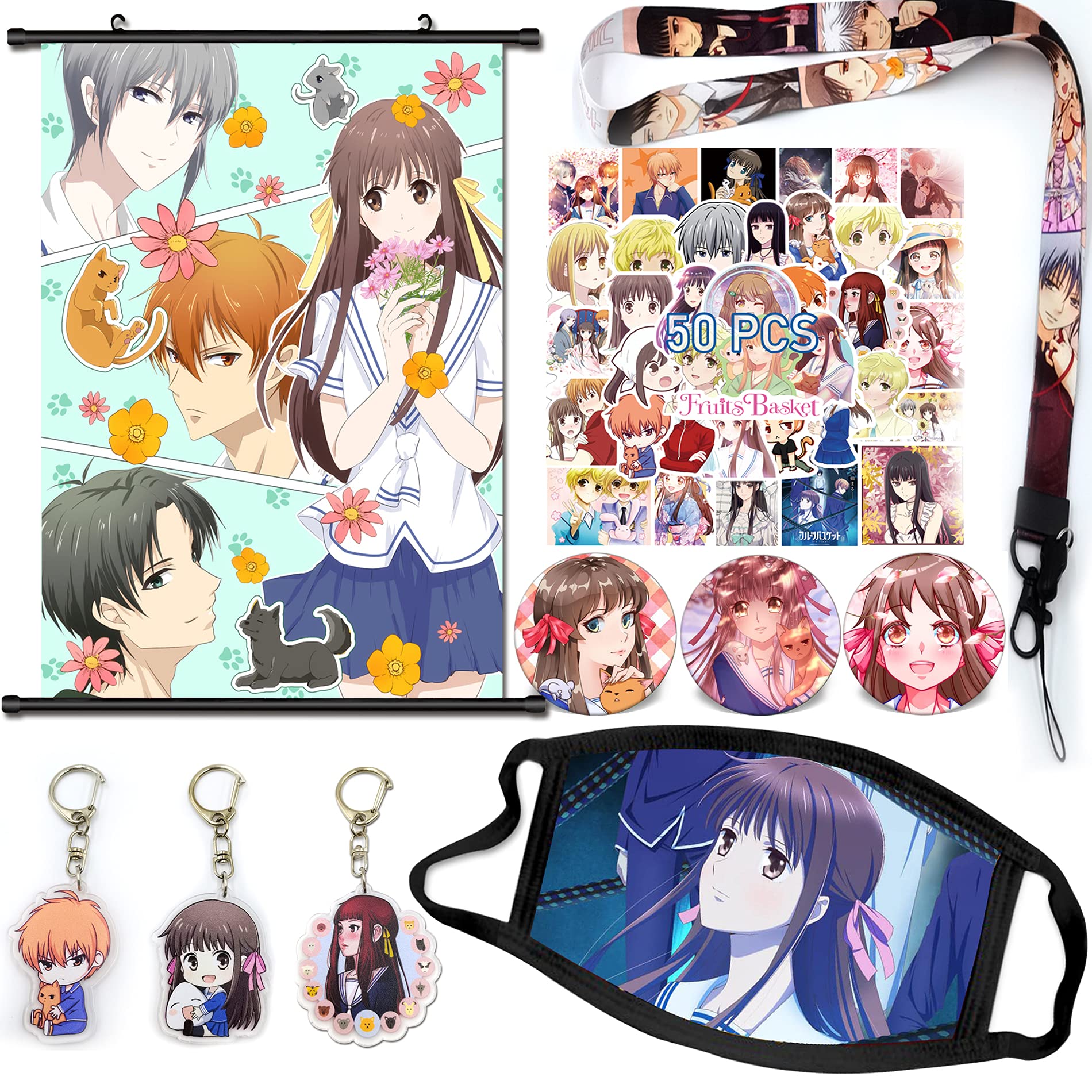 Buy Fruits Basket SetFruits Basket Stickers,Fruits Basket Keychain