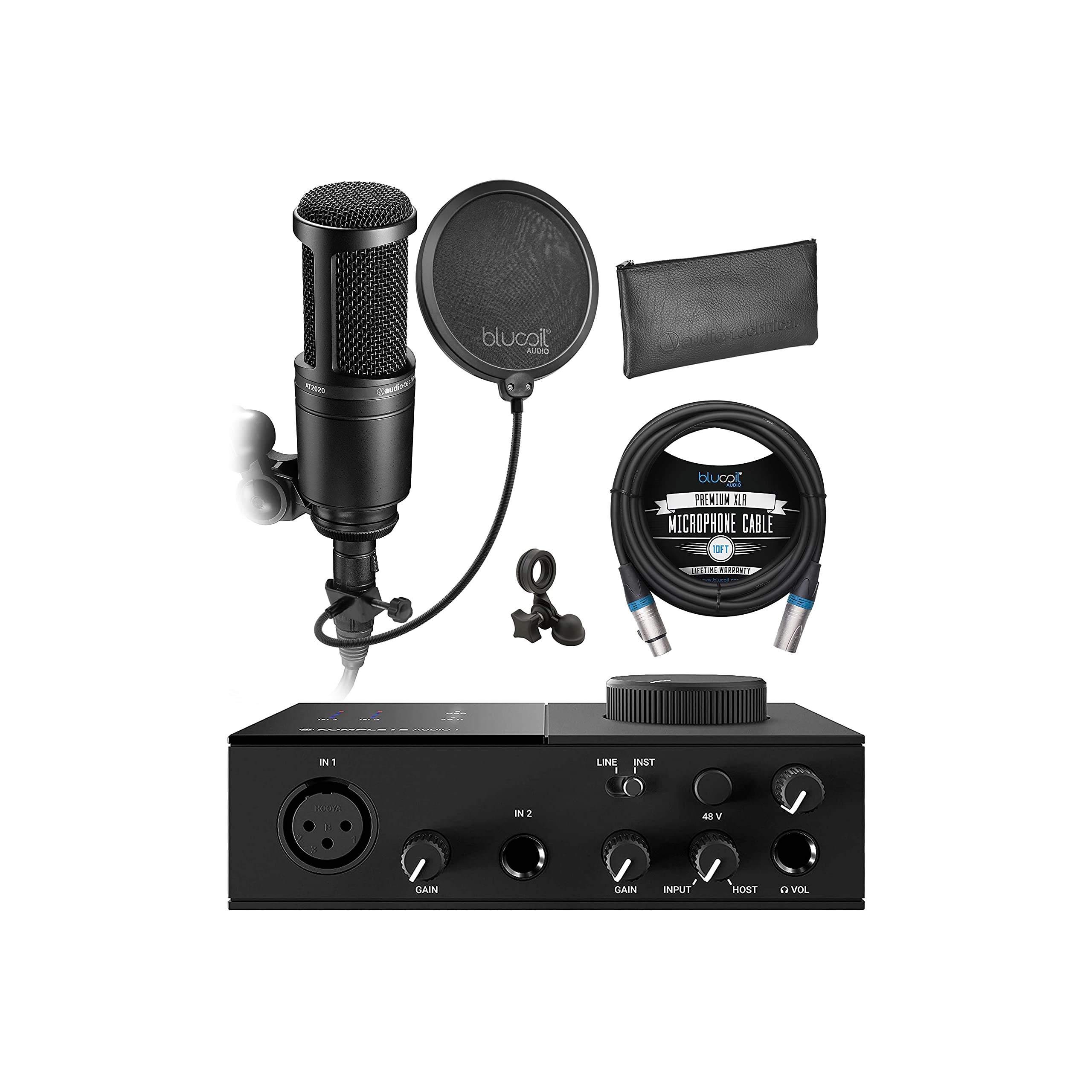 Native Instruments KOMPLETE AUDIO 1 USB Audio Interface for Windows and Mac Bundle with Audio Techni