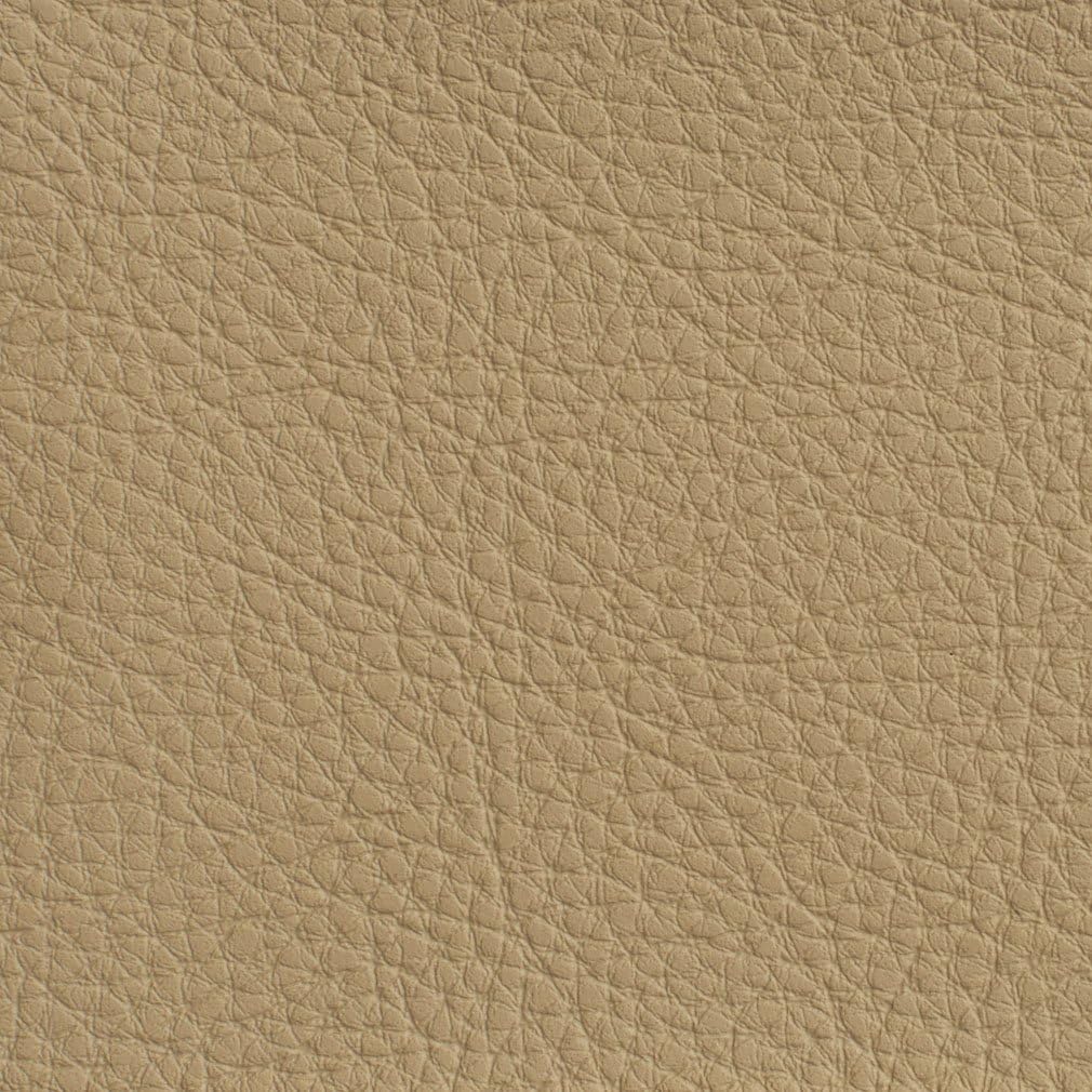 Beige Pebbled Outdoor Indoor Faux Leather Upholstery Vinyl by The Yard - SKU: Janelle Sand