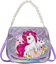 FunBlast Unicorn Sling Bag for Girls, Fashion Cute Hand Bag for Girls Shoulder Bag Stylish Latest Gifts for Kids Age 5-10 Purse for Girl, Cross Body Bag for Woman (Print May Vary)