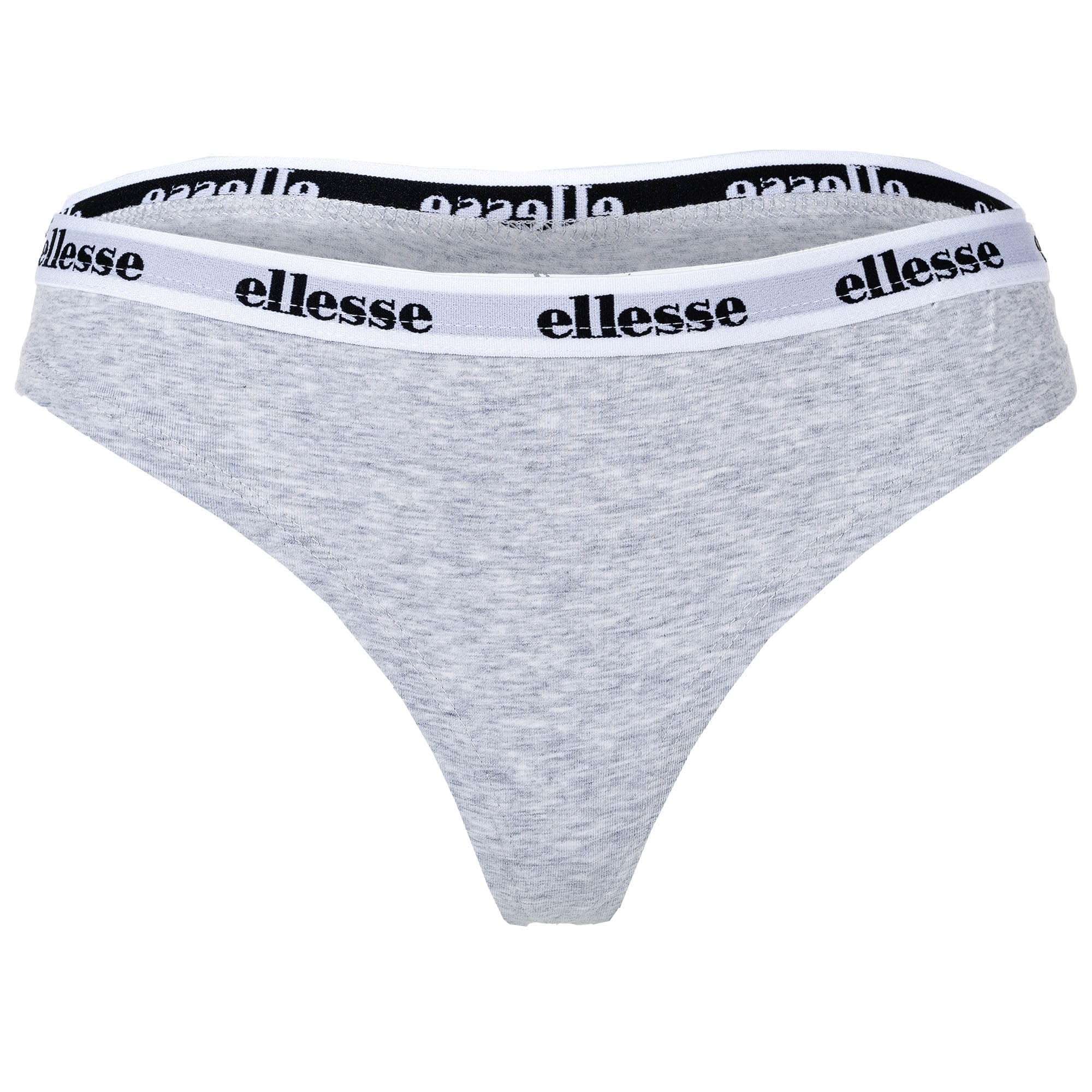 Ellesse Tangas para mujer, pack de 6 – Hillar, ropa interior, algodón elástico, cintura con el logotipo