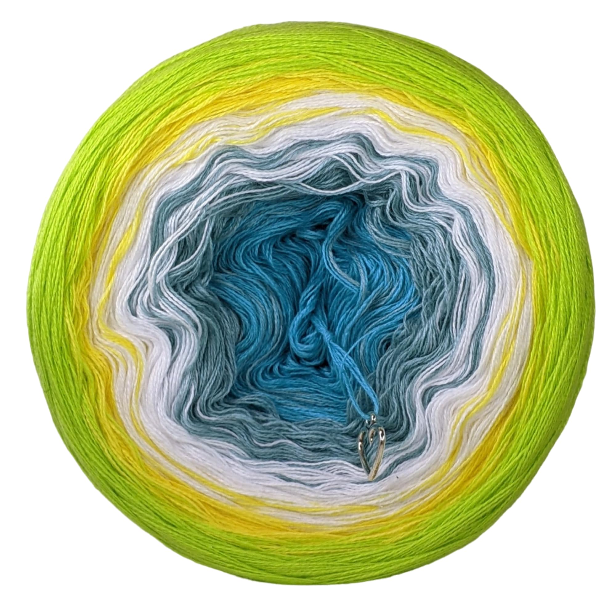 Ombre Yarn Cake - 1000 Meters 3 Ply - Cotton Acrylic Mandala Yarn - Summer Collection 2023 (Arul Mihu)