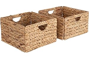 Seville Classics Natural Laundry Bin Baskets for Storage