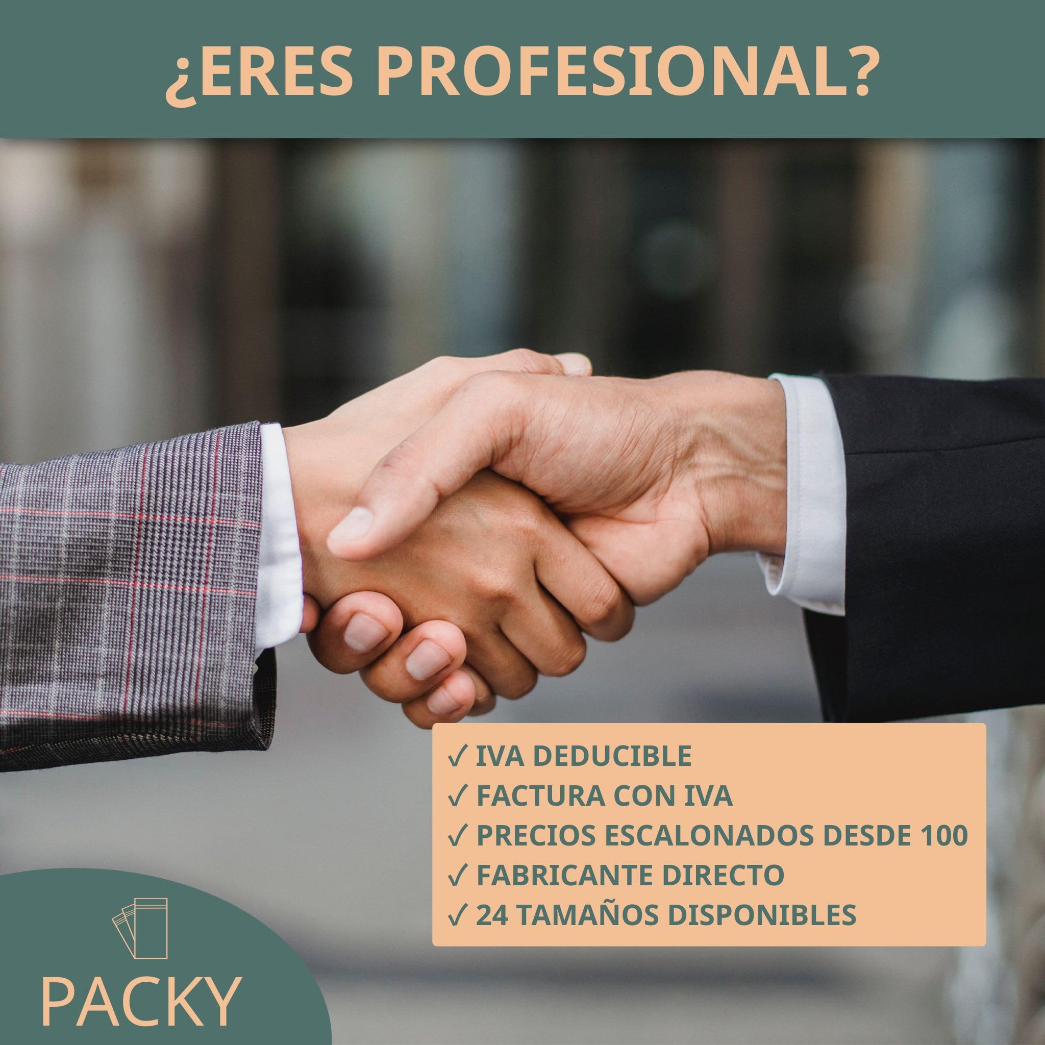 PACKY - Bolsas Zip 25x35 cm - 100 Unidades - Autocierre - Plástico Transparente - Alimentos