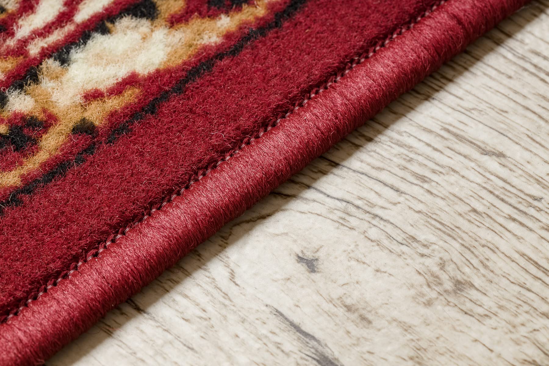 rugsx Tapis de Couloir BCF MORAD KLASYK pour la Cuisine, Le Hall, Le Couloir, l'entrée, Solide, Classique Bordeaux 70x220 cm