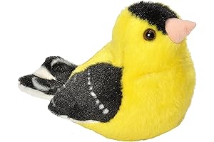 Wild Republic Audubon Birds American Goldfinch Plush with Authentic Bird Sound