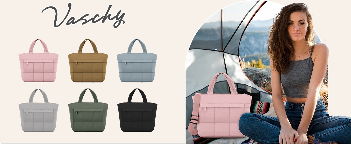 Bolso Tote Pequeño Puffer para Mujer miniatura 7