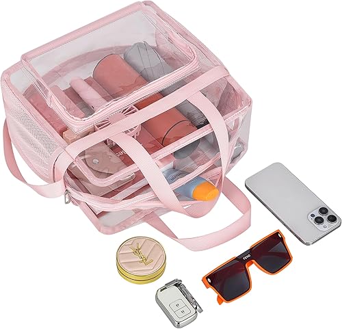 Vista 331 de Oraben Bolsa transparente transparente aprobada para estadios de 12 x 6 x 12 pulgadas, bolsa de estadio para trabajo, juegos deportivos, gimnasio