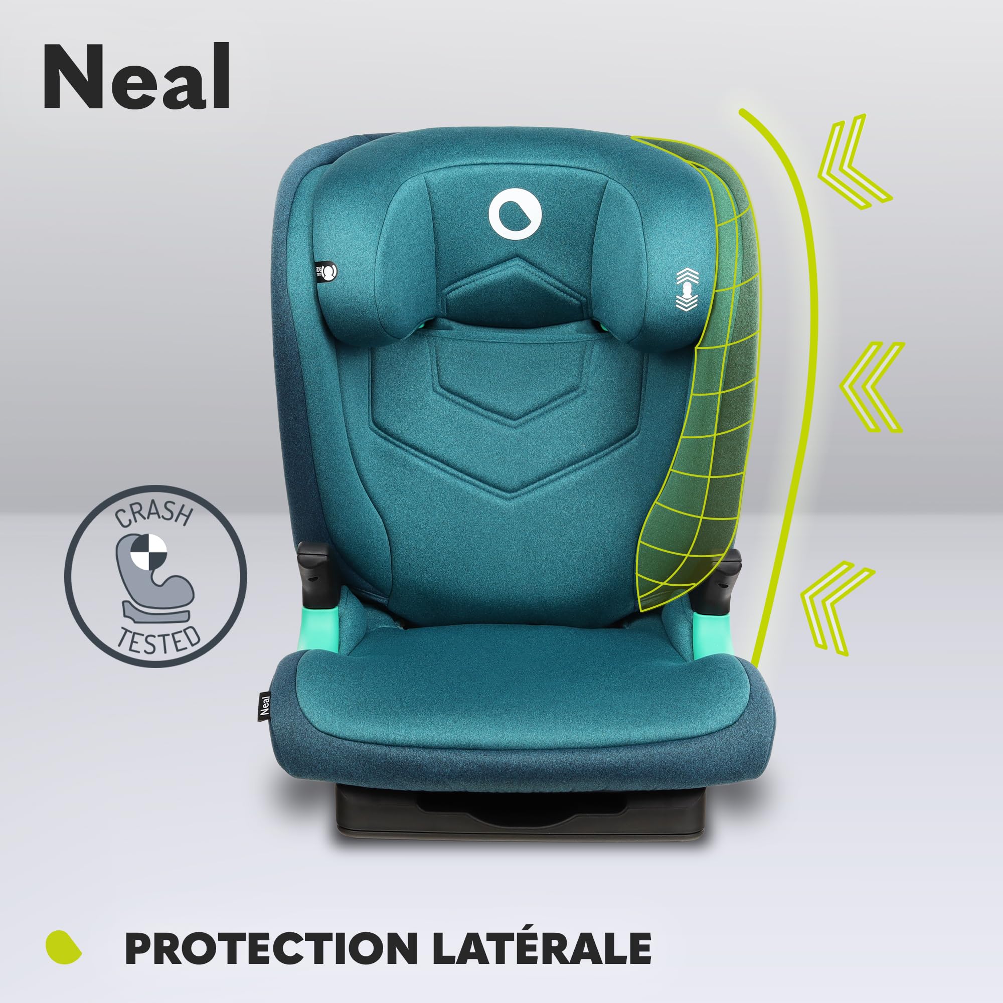 LIONELO Neal siege auto de 15 à 36 kg, Isofix, I-Size, 3 niveaux d’inclinaison, du dossier réglage de la hauteur de l’appui-tête, protection latérale, ventilation