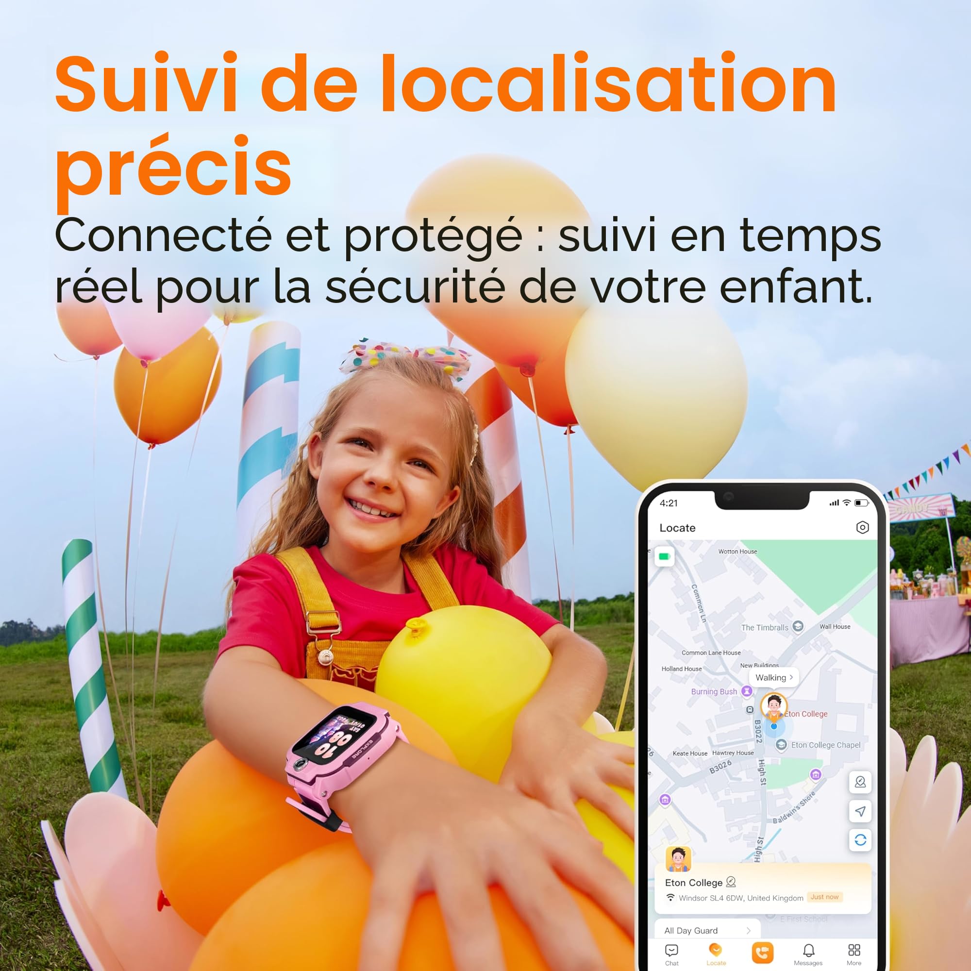 imoo Z3 Montre Connectée Enfant, Appels Vidéo, GPS, SIM, SOS, IPX8, Bleu | Appels Vidéo HD, VoLTE, Chat, GPS traceur, Compatible SIM, Appel SOS, Étanche IPX8, Caméra, Mode École, Système Sécurisé