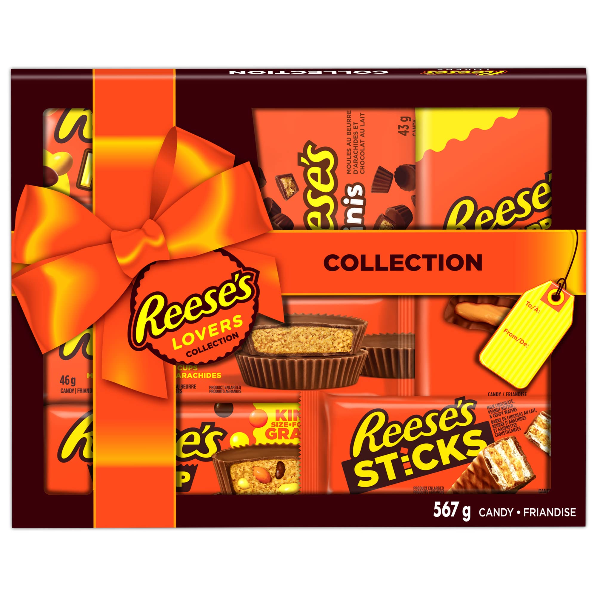 REESE'S Lovers Gift Box  8 Bars Variety Pack  535 g