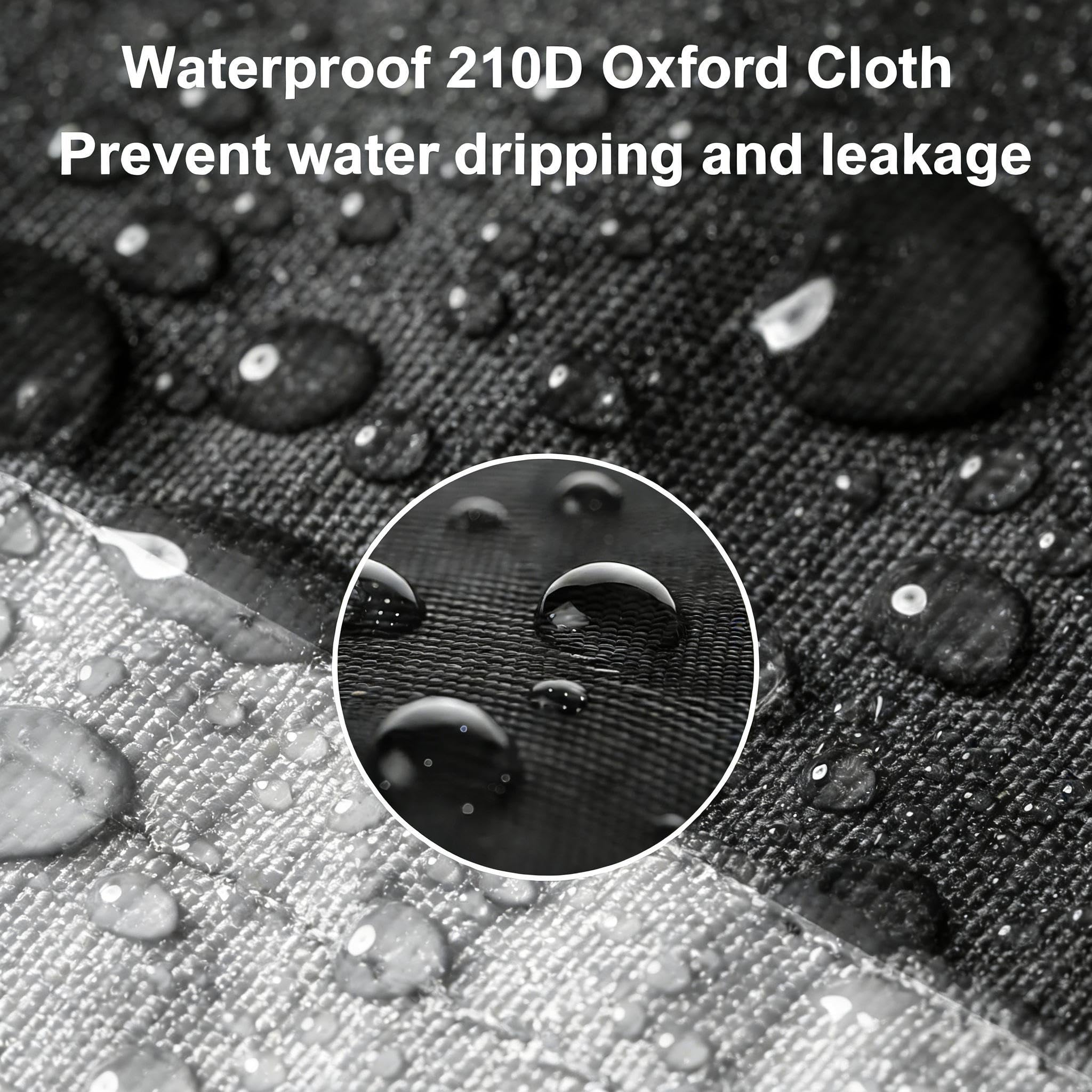 Cubiertas para refrigerador, impermeables, a prueba de polvo, cubierta vertical para refrigeradores, cubierta de tela 210D, protector de nevera vertical (61 x 61 x 190 cm)
