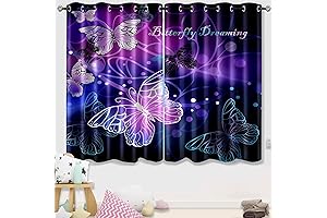 Dreamy Butterfly Curtains for Windows of Kids