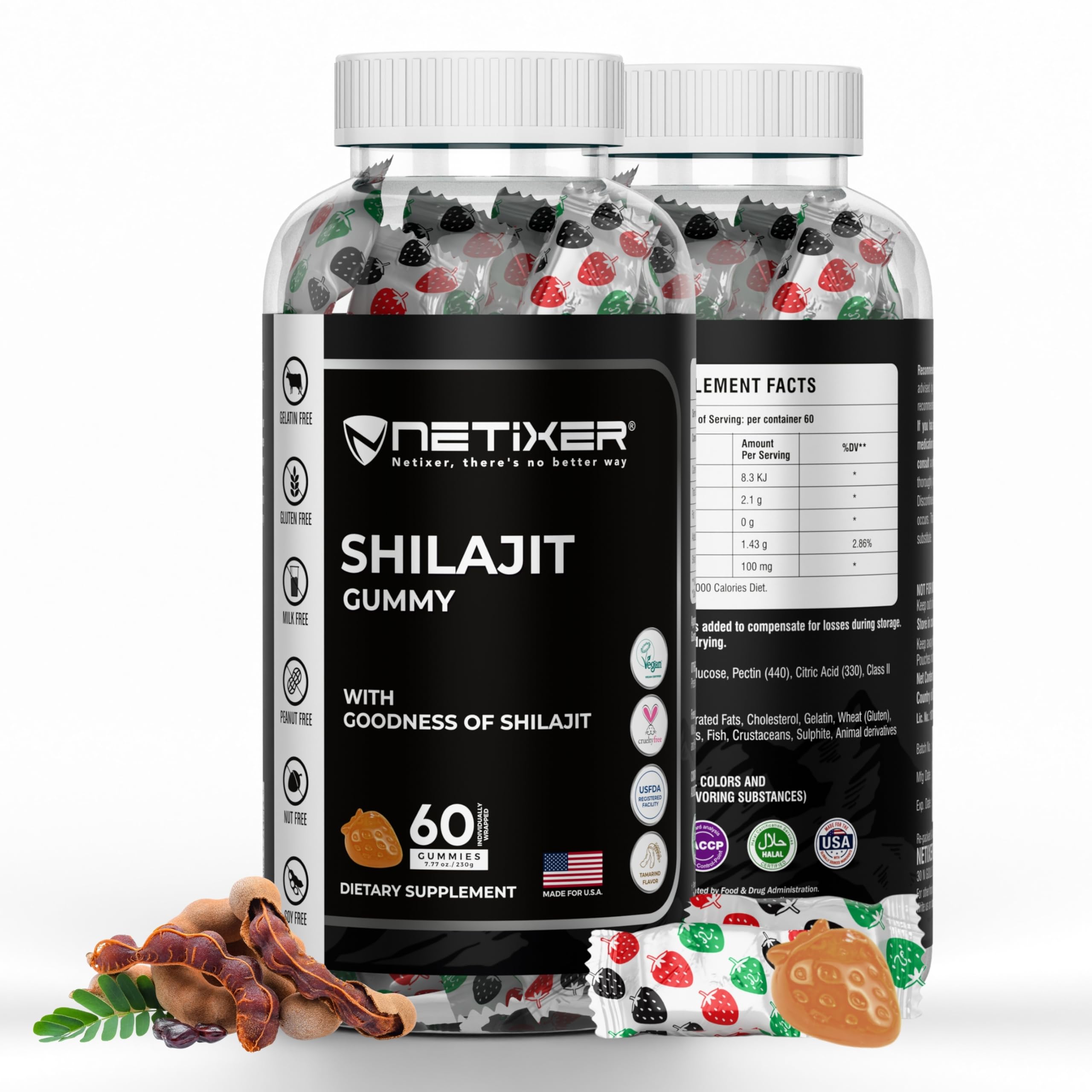 Shilajit Gummies for Men & Women – Himalayan Shilajit Extract Gummies with Fulvic Acid & Trace Minerals – Natural Herbal Mineral Complex – Vegan Gummies Supplement – 60 Count-image-36