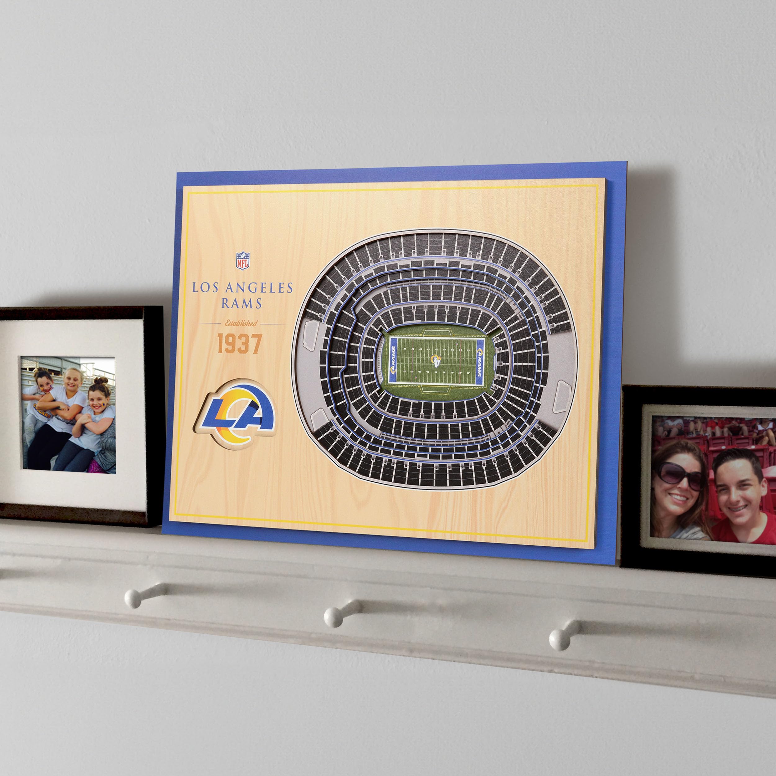 YouTheFan NFL 5-Layer 17x13 Stadionviews 3D Wandbild