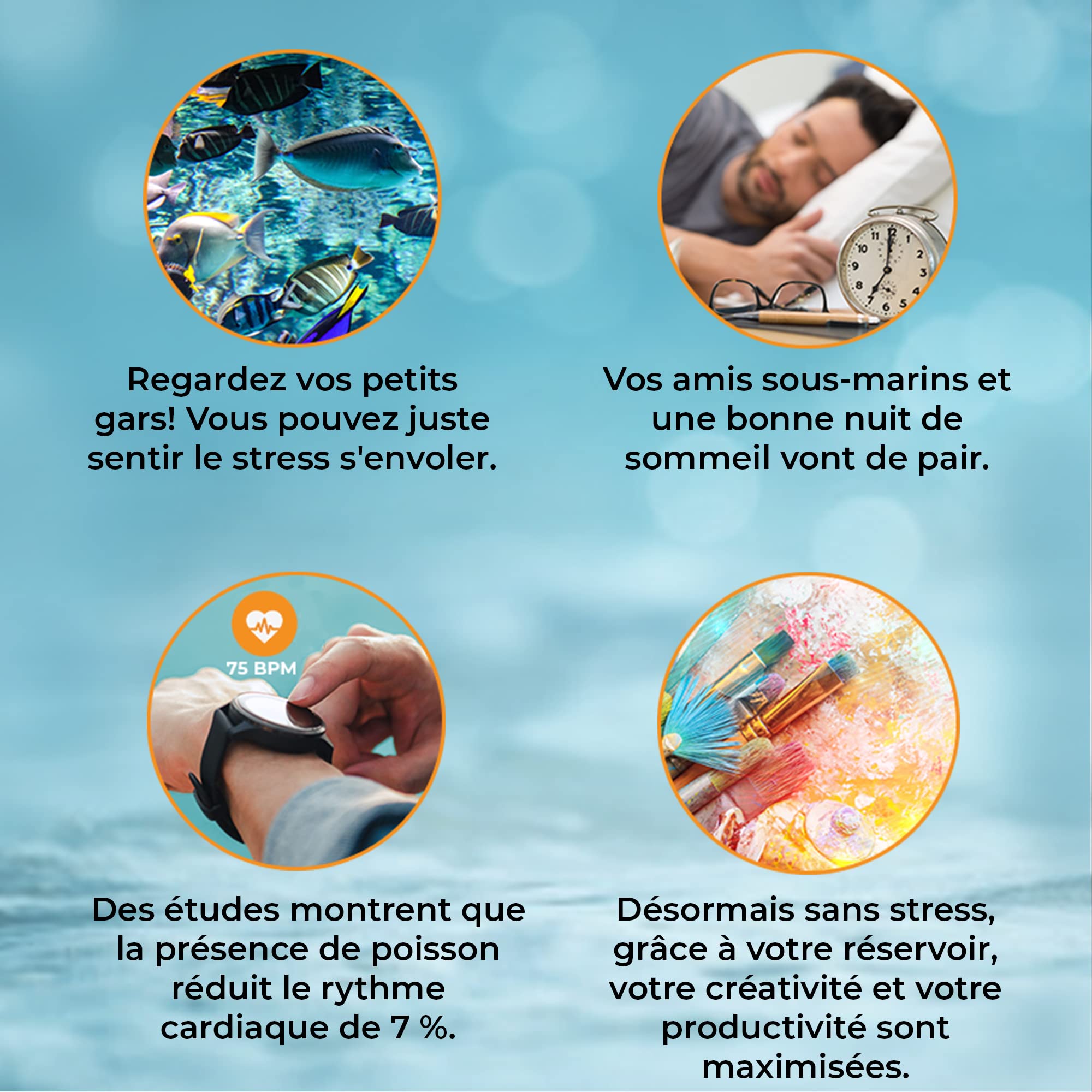 MonsterShop – Aquarium à Bords Blanc et Noisette de 300 litres, Meuble de Support Blanc, d’Une Dimension Totale de 143,5 cm de Haut x 120,5 cm de Large x 39 cm de Profondeur