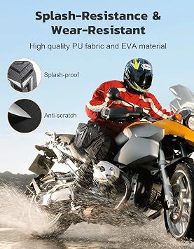 Thigh Bag with Leg Strap, Drop Leg Bag for Women Men, Water-Resistant Motorcycle Leg Bag, Sturdy EVA Drop Leg Pouch, Expandable Storage Tactical Hip Bag for Cycling Hiking Climbing Fishing