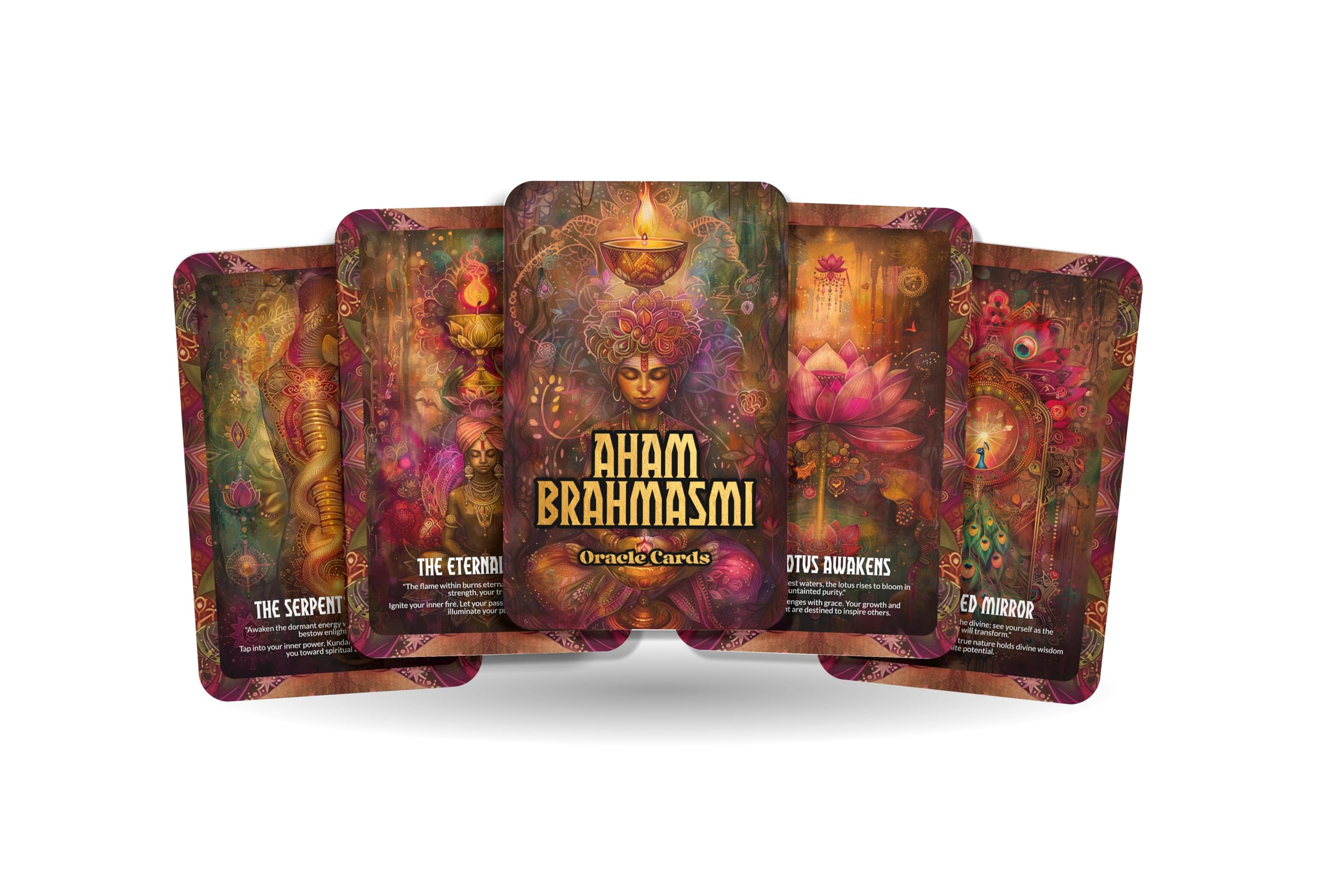 Ibiza Tarot Aham Brahmasmi Oracle Cards – 22 Cards Spiritual Awakening Deck for Self-Realization & Divine Connection