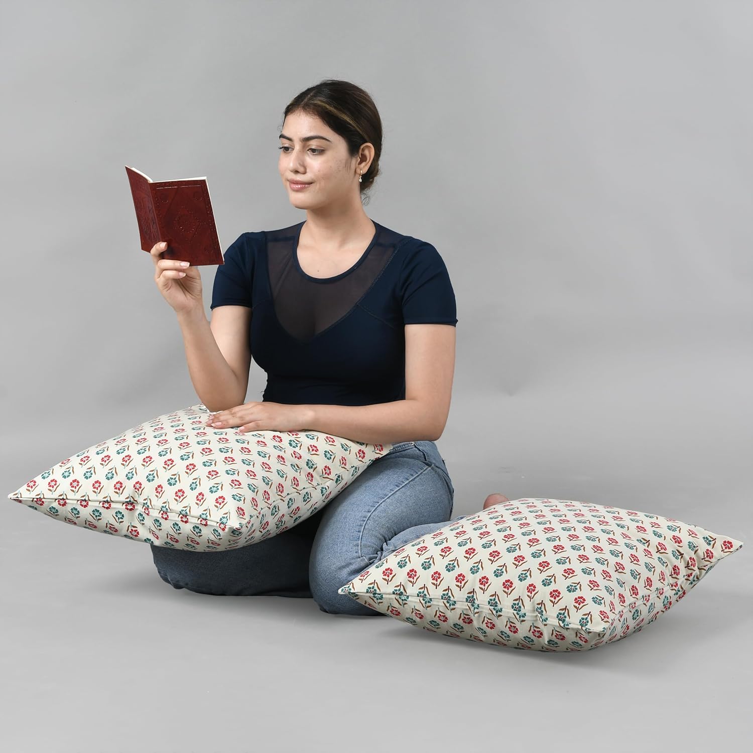 CPC 20x20 in Throw Pillow Covers for Farmhouse, Fun Decorative Pillow Covers for Living Room Couch, Accent Sofa, Kids Room Pillows 2 pcs, Spring/Summer Gift-Cherry Cobbler - Image 7