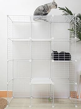 Amazon.co.jp: Sulgoty 猫 ケージ 大型 1から4段まで変更可能