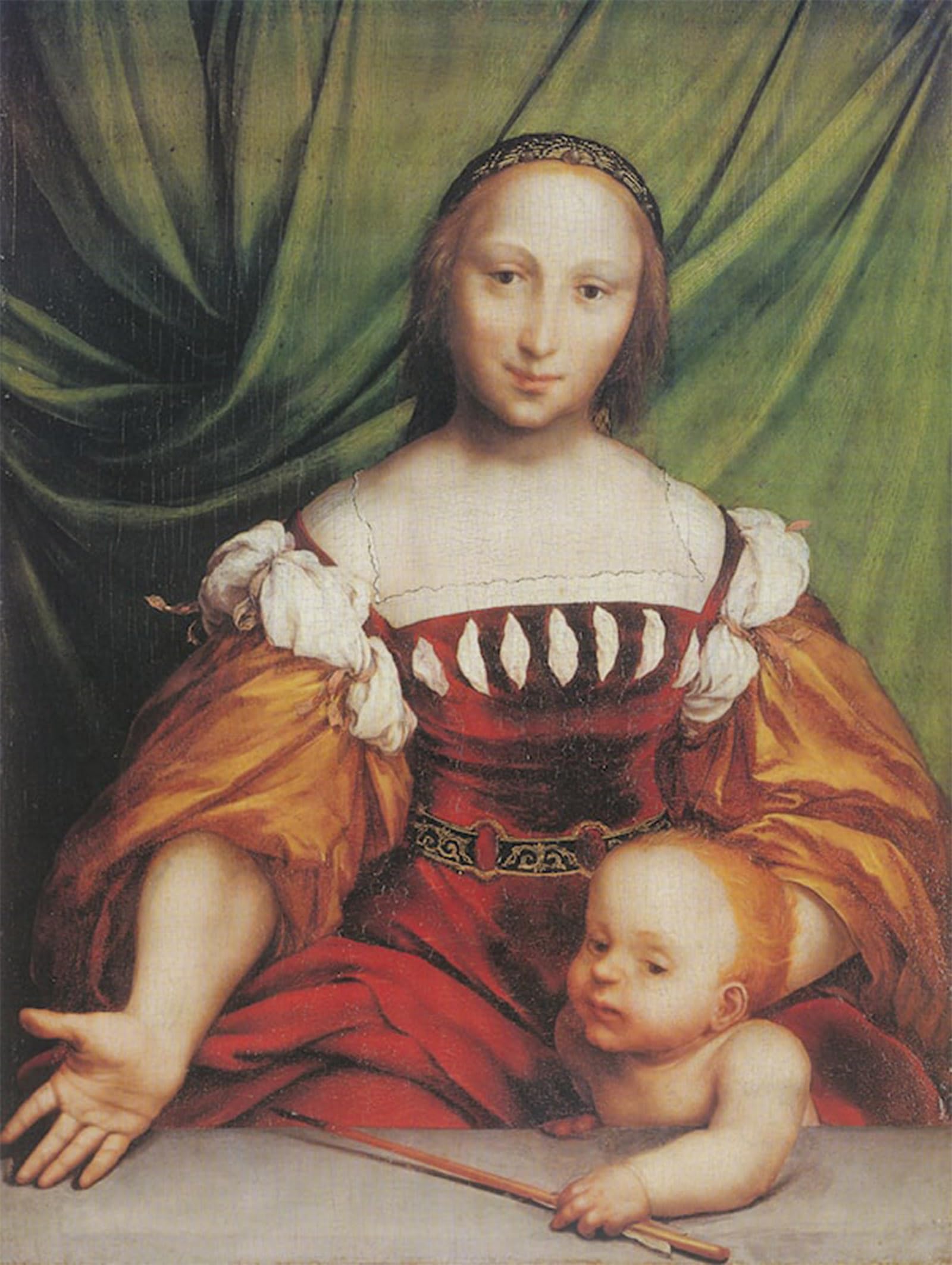 SERENDIPITP Retro Picture Poster Wall Art Pictures Painting Venus and Amor by Hans Holbein Wall Art Canvas Print for Wall Decor 60x90cm