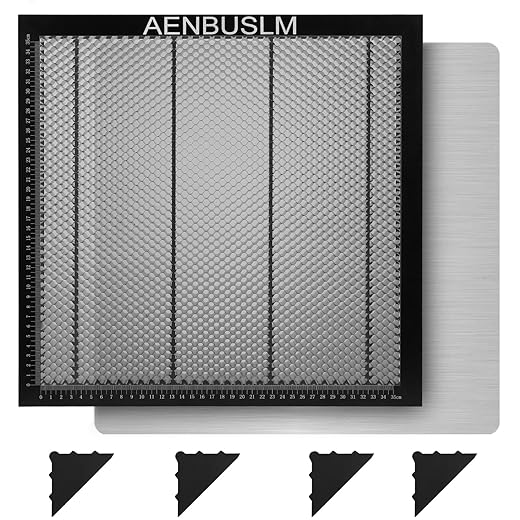 Honeycomb Laser Bed 300mm x 300mm Steel Honeycomb Cutting Mat for Laser Engraver Cutter Tray, Honeycomb Working Table Size 11.8" x 11.8"