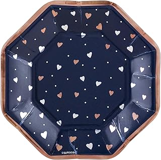 Amscan Metallic Octagonal Paper Plates - 7