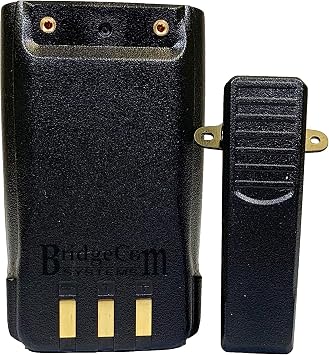 AnyTone 3100 mAh Battery + Belt Clip - Fits AnyTone AT-D868UV, AnyTone AT-D878UV, AnyTone AT-D878UV Plus, and AnyTone AT-D878UVII Plus - BridgeCom Systems
