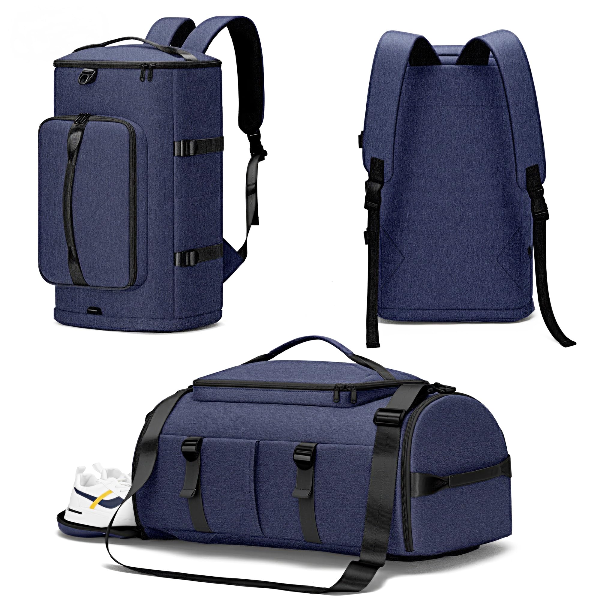 MIYCOO Gym Bag with Shoes Compartment, Duffle Bag, Backpack with Wet Pocket