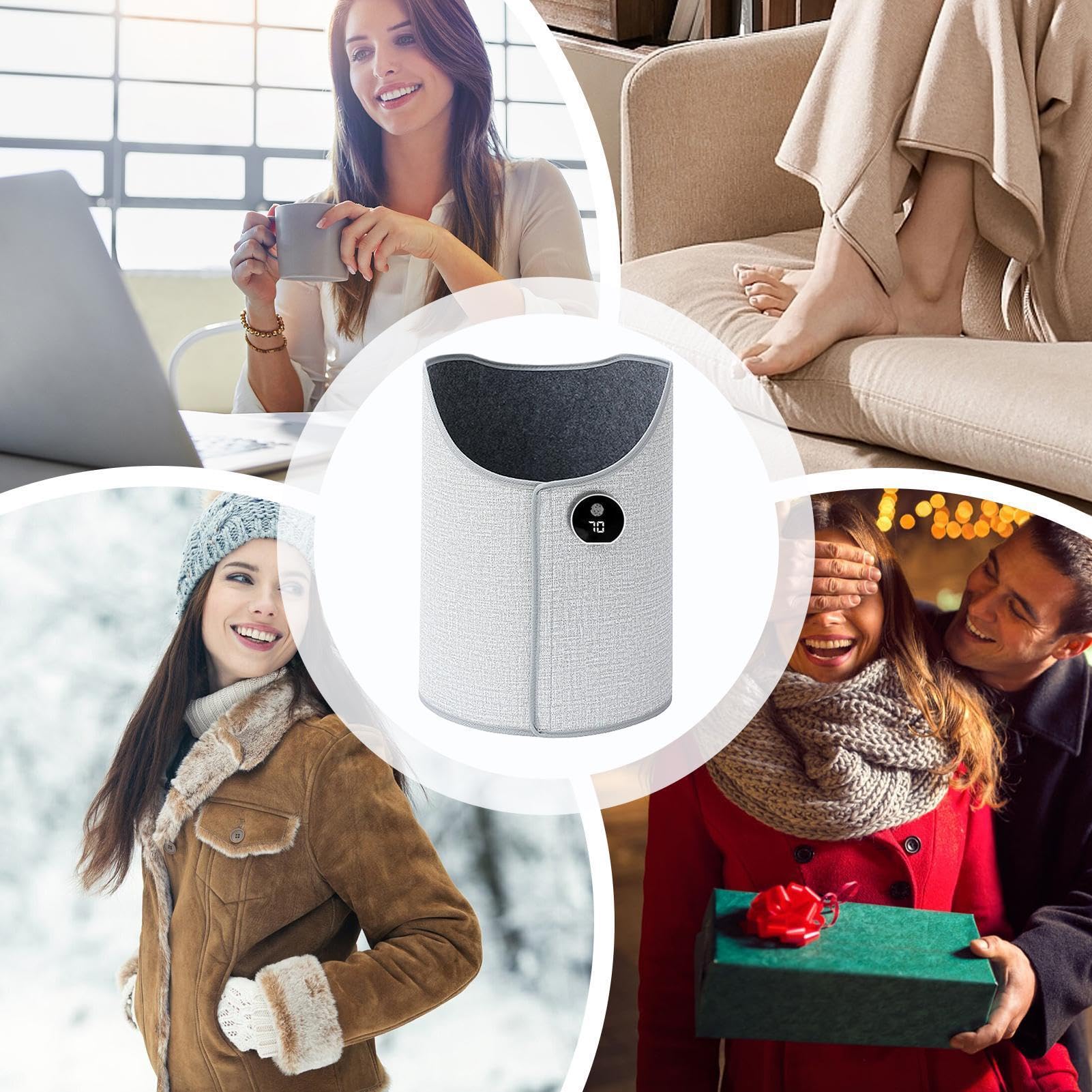 Ogrzewacz Do Nóg Pod Biurkiem 5 Poziomów Regulowany Ergonomiczny Cichy