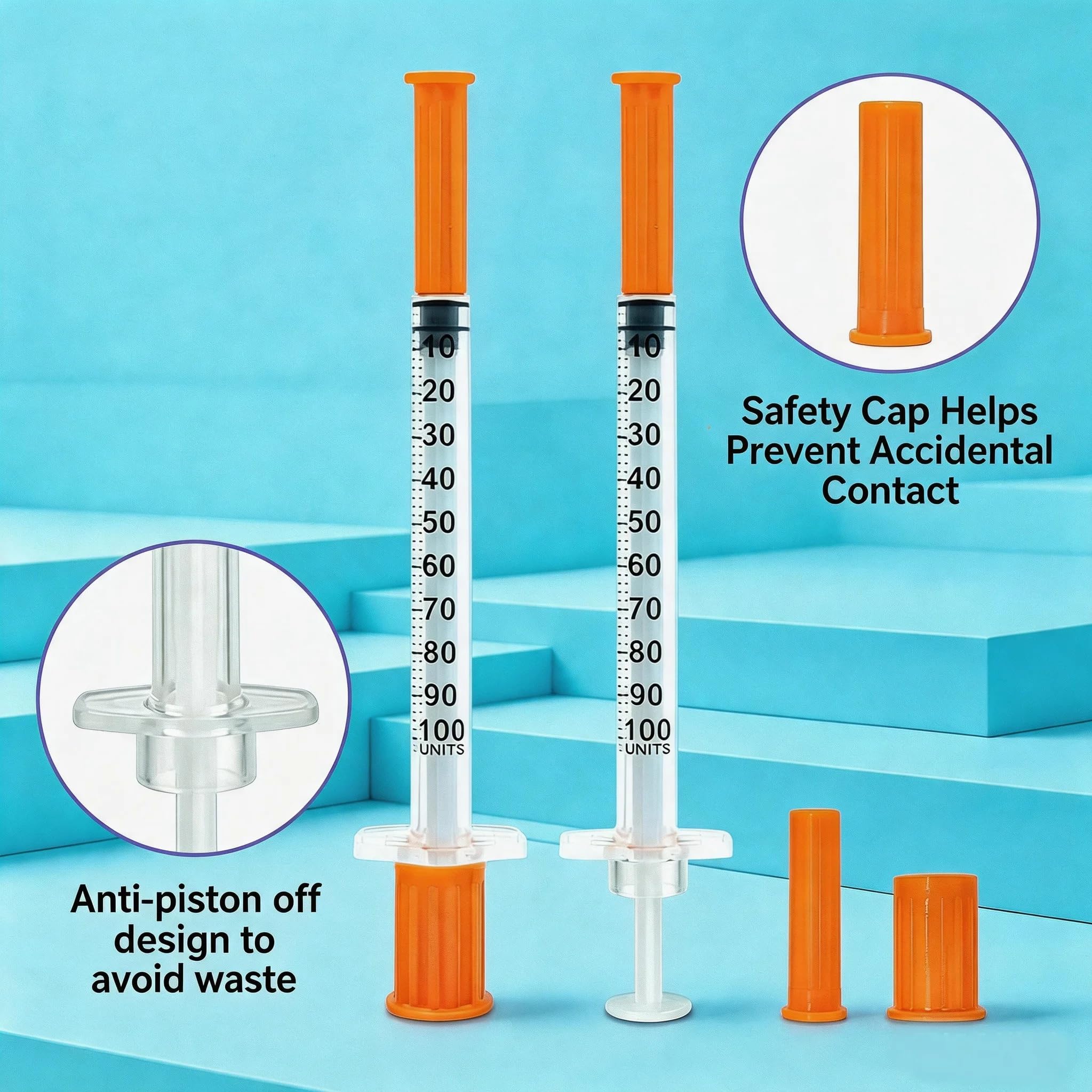 1ml/cc 31G 5/16 Inch (8mm) Syringe, Individually Wrapped, Pack of 25 — Amazon image 3