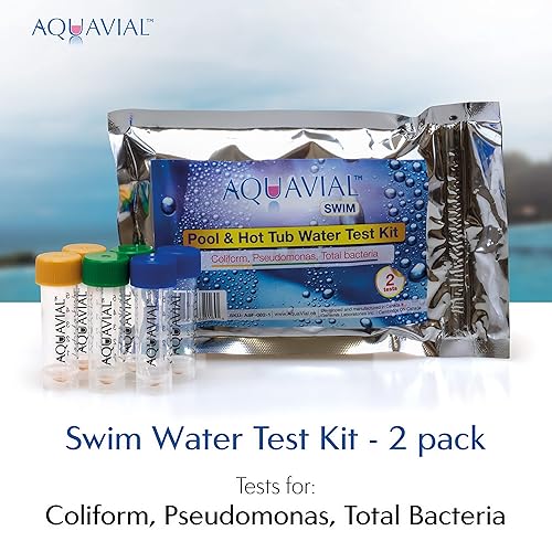 Miniatura 2 de Kit de prueba de agua de natación detecta e identifica pseudomonas y coliformes | Paquete de 2 | Kit de prueba para piscina, agua, bañera de
