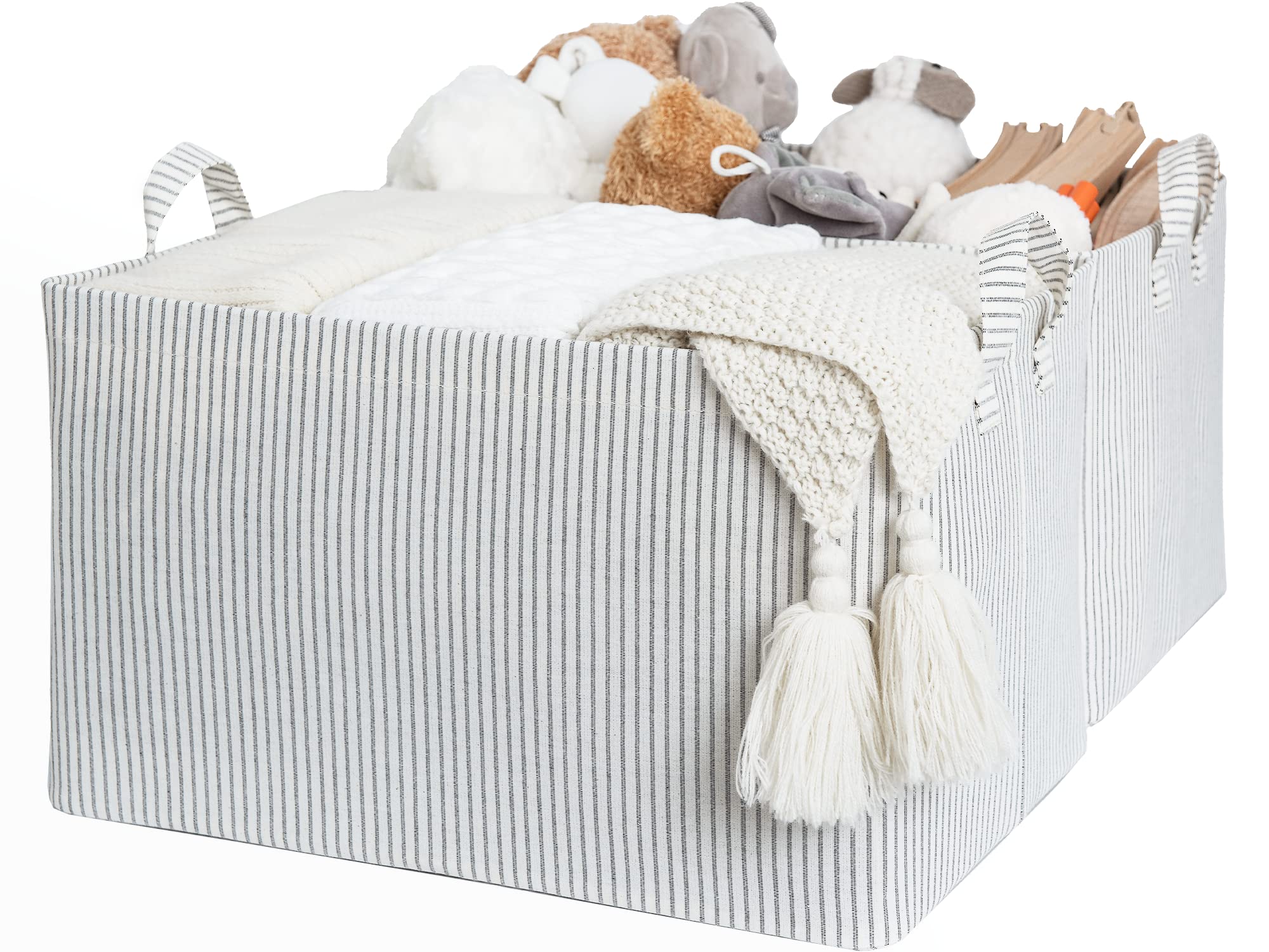 StorageWorks 45L Extra Large Fabric Storage Bins with Fabric Handles