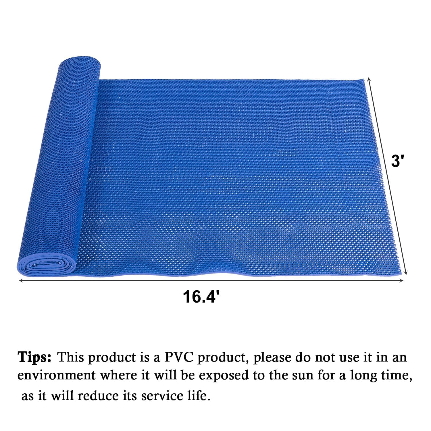 MYOYAY 3' x16.4' PVC Drain Floor Mat Commercial Non-Slip Wet Area Floor Mat — Amazon image 2