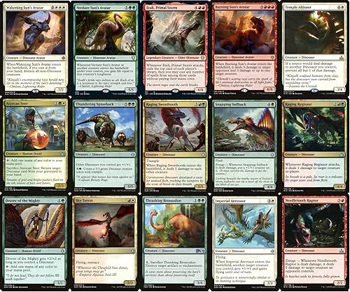 Miniatura 3 de Baraja de Comandante de Dinosaurios - Hecho a medida - Elite - MTG - EDH - 100 cartas