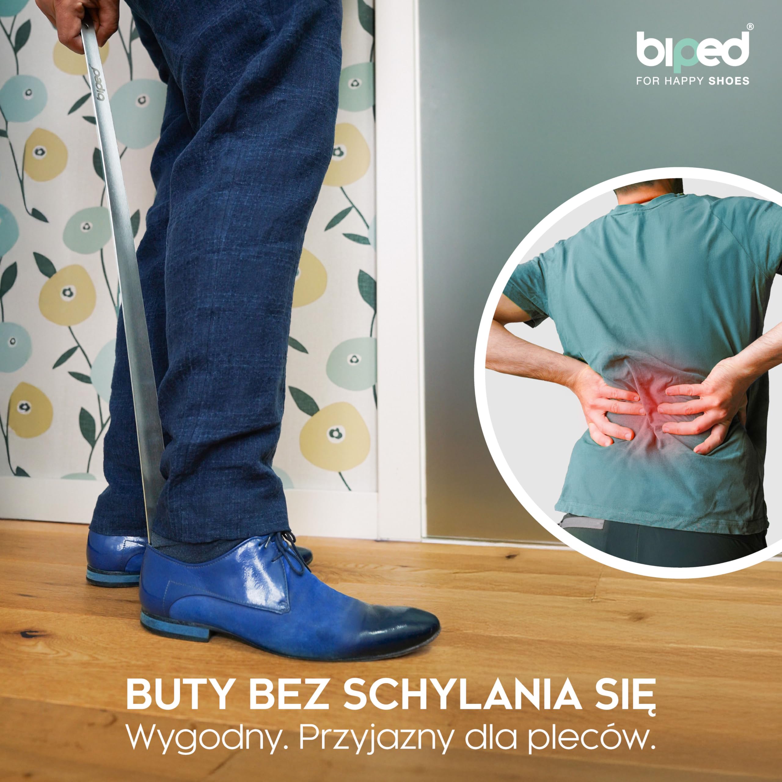 biped dluga metalowa lyzka do butow ze szczotkowanej stali nierdzewnej – bardzo solidny pomocnik w eleganckim pudelku prezentowym – ergonomiczna lyzka premium na co dzien z2932(70cm,silver)