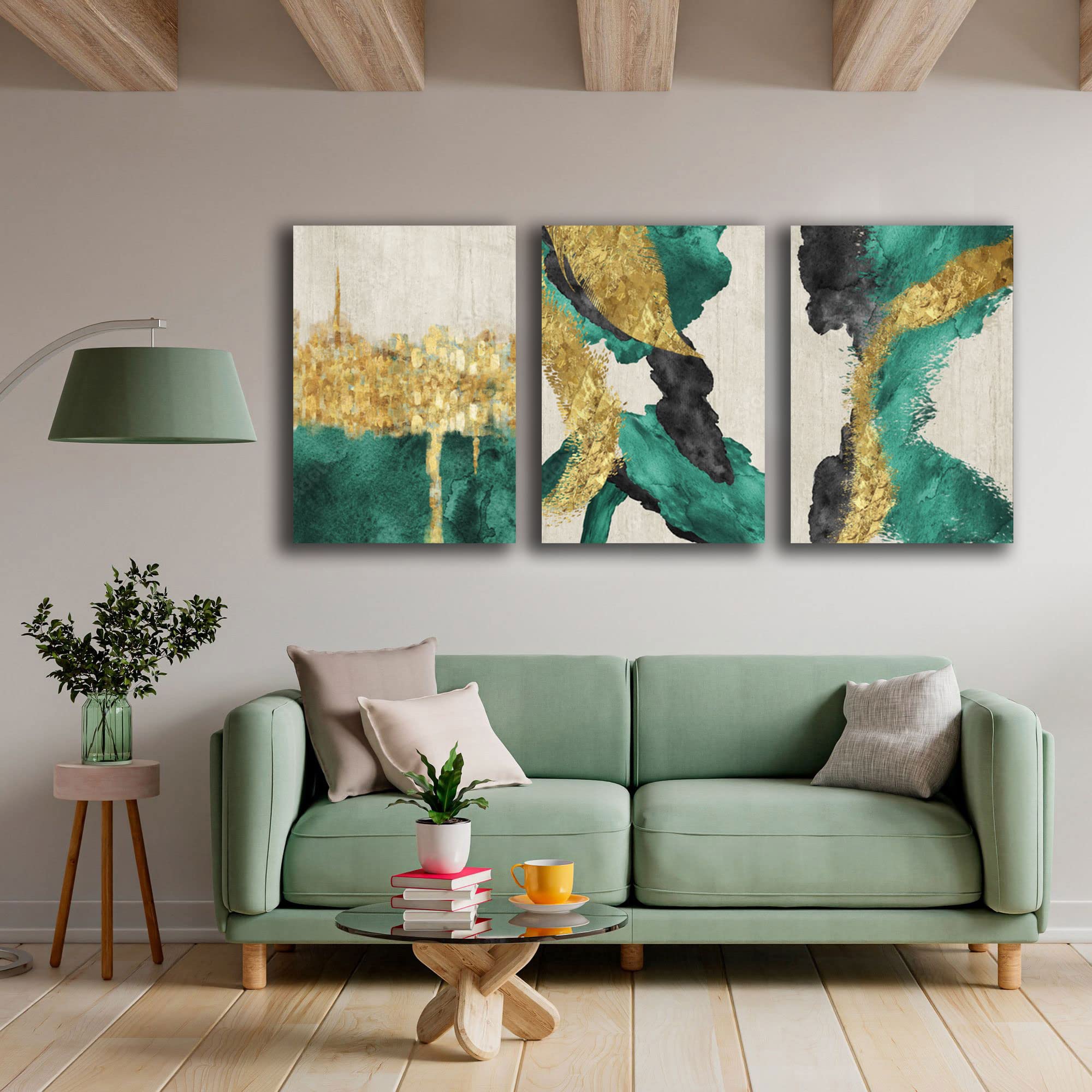 Quadri Astratti Fatti A Mano 120x60 Per Soggiorno - Foto 5