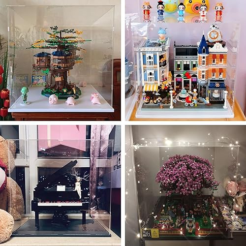 Vista 18 de Choowin Vitrina de acrílico para Lego Infinity Gauntlet 76191 para Lego Gauntlet 76223 para Lego Display Estuches de acrílico transparente grueso