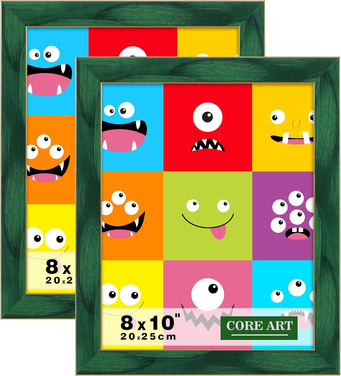 CORE ART 8x10 Picture Frames Green Photo Frames Set of 2