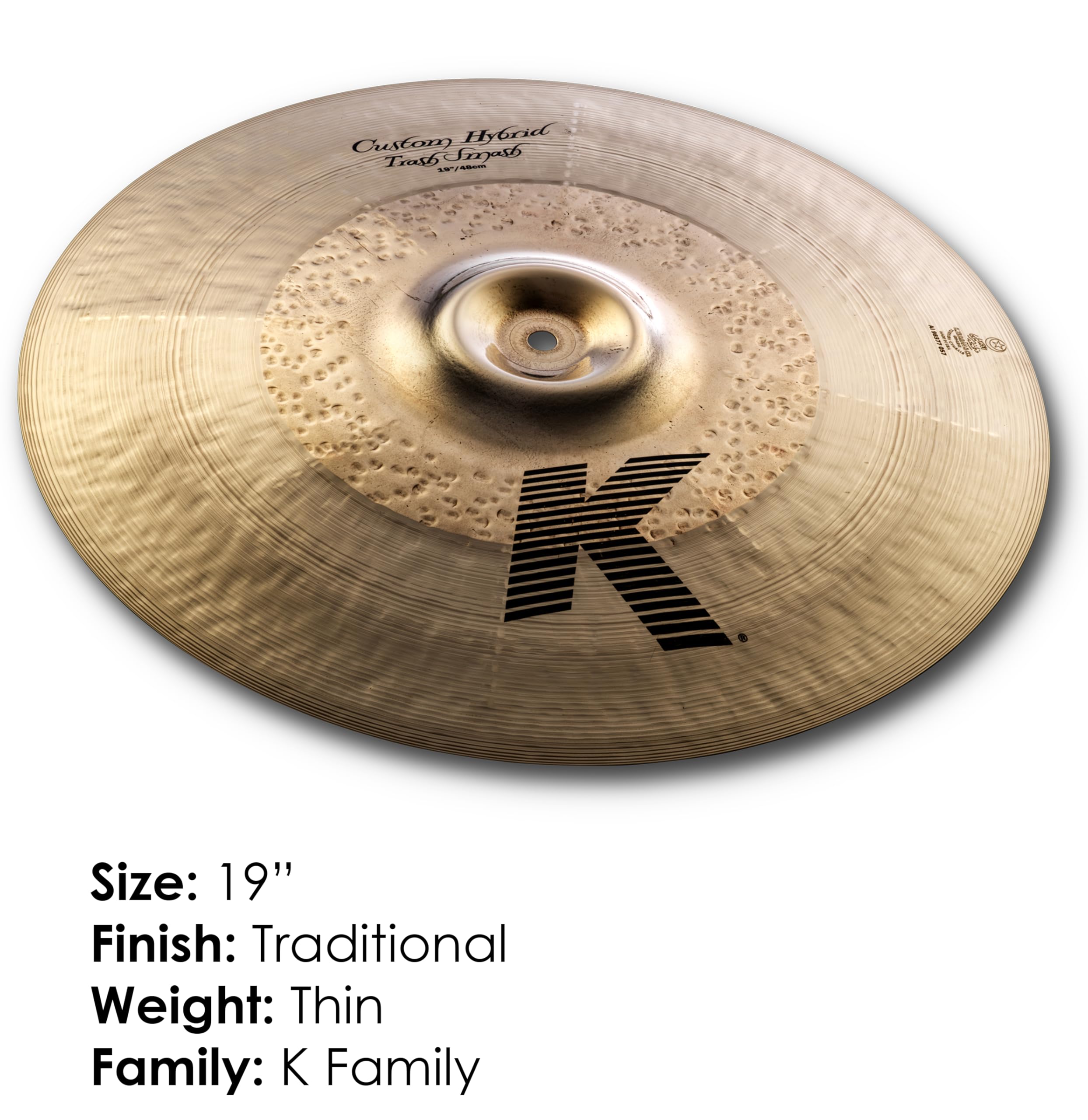Zildjian K Custom Series - 19" Hybrid Trash Smash