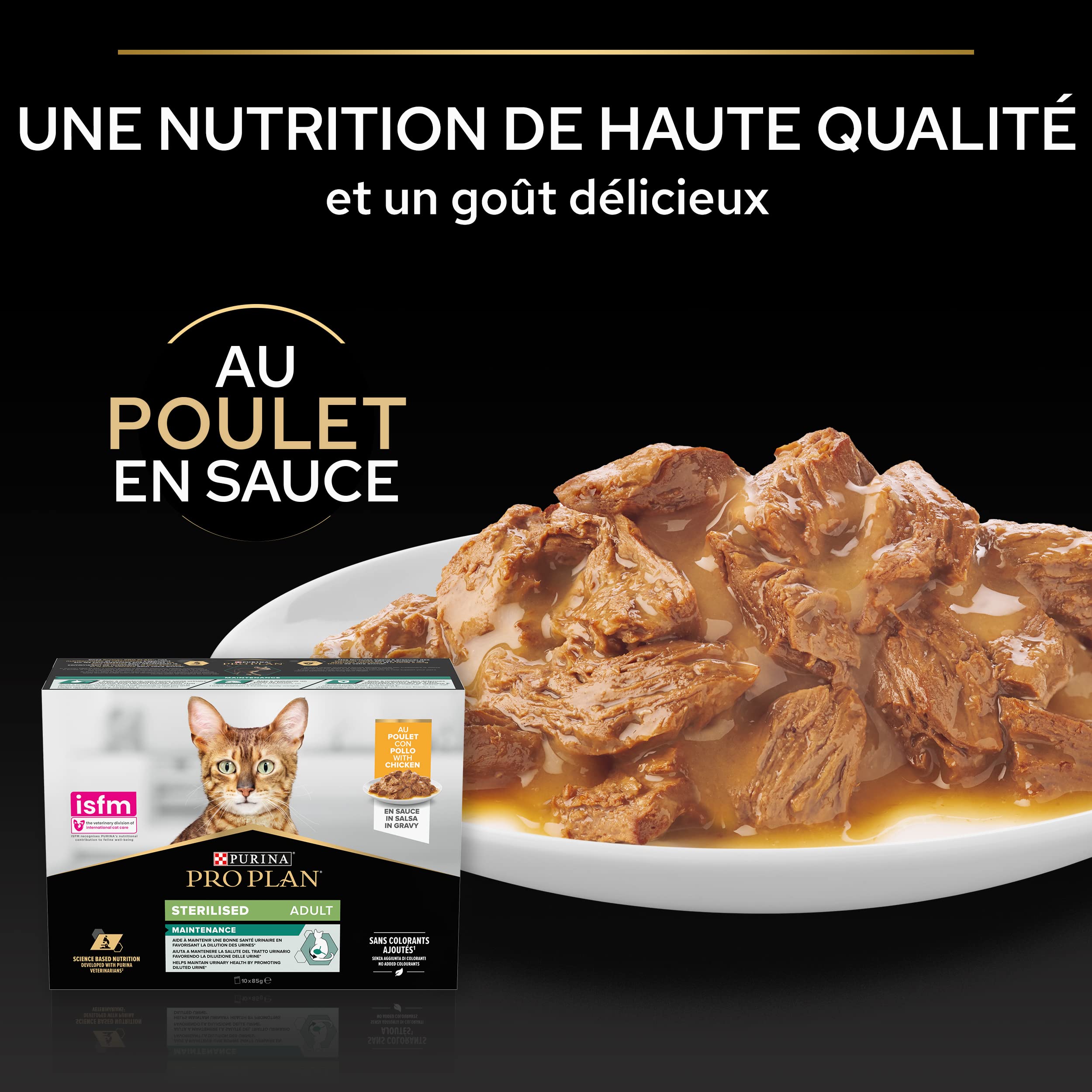 Pro Plan Adulte Stérilisé Boeuf Poulet 10x85g