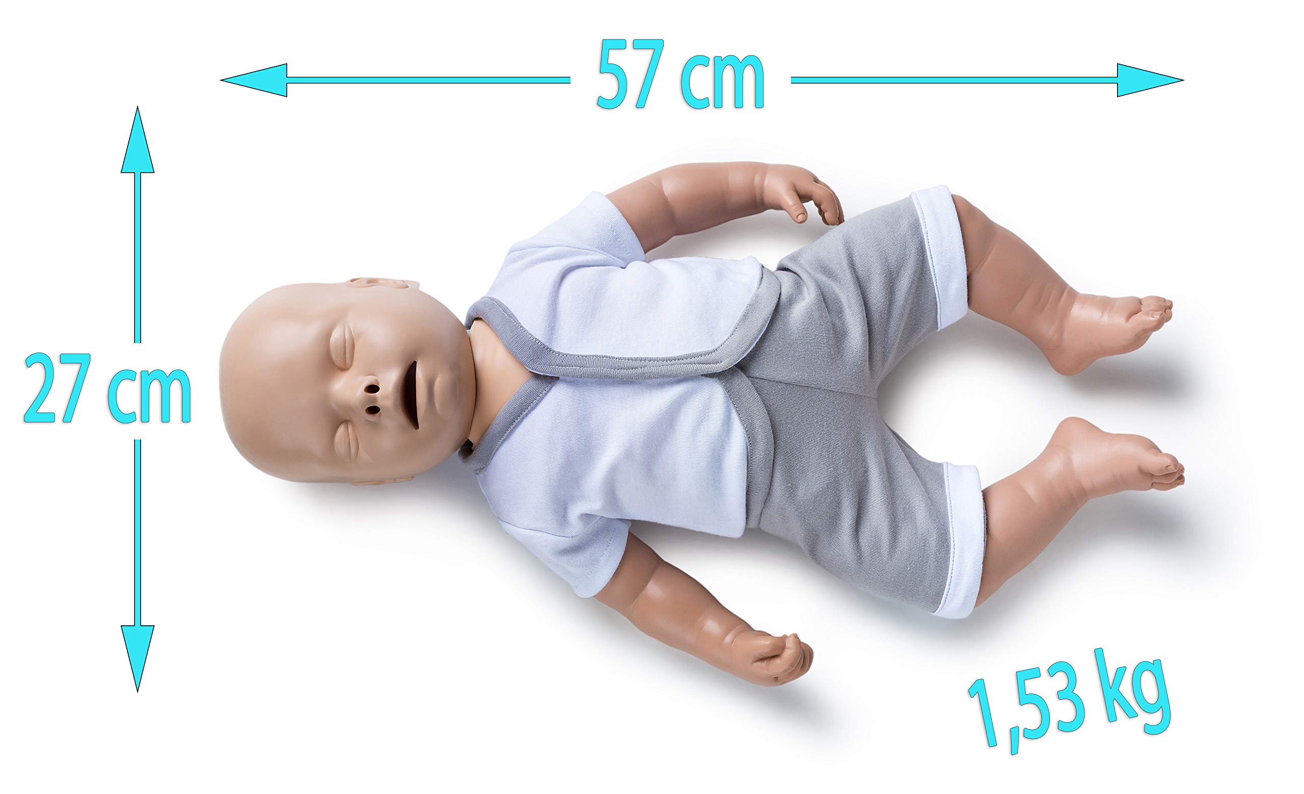 MedX5 Baby HLW - Bambola per esercizi di rianimazione, bambola di primo soccorso, bambola di rianimazione per bambini