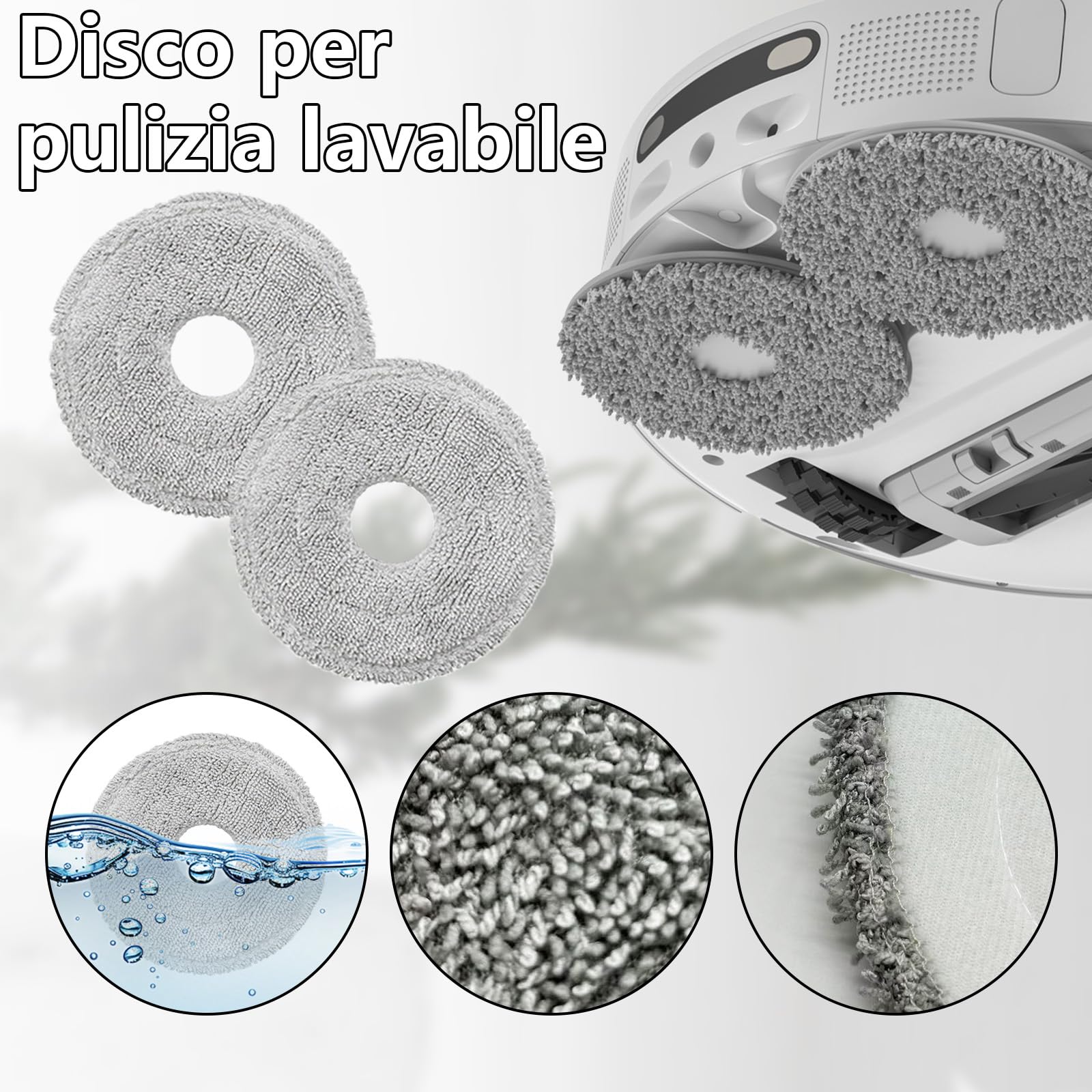 22 pezzi di Accessori per Mova P50 Pro Ultra/P50 Pro, per Dreame X40 Ultra Complete / L40 Ultra, 2 Spazzola Principale, 4 Asciugamani, 4 Filtri, 6 Sacchi di Polvere, 6 Spazzole Laterale