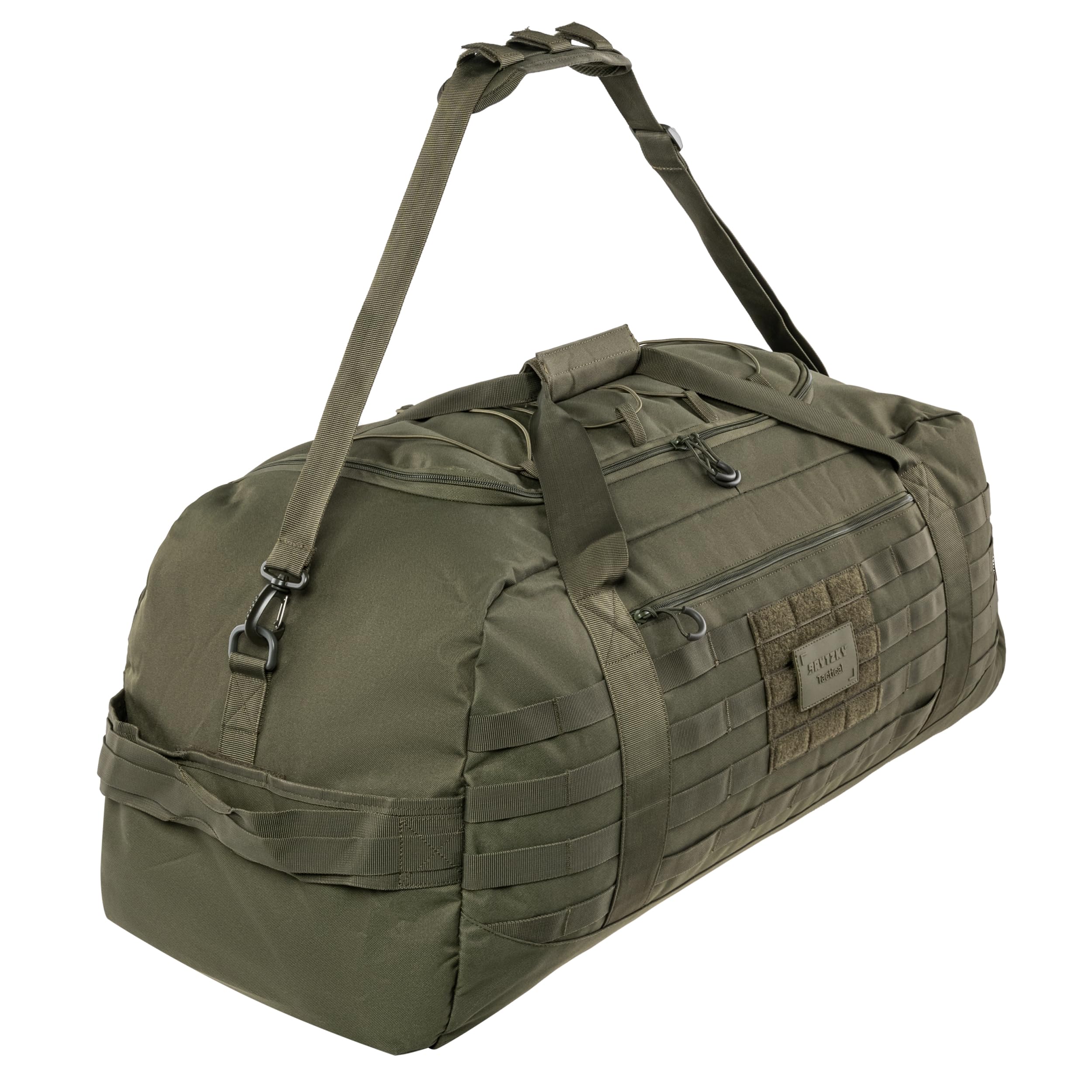 Tactical Garrison 100L Reisetasche – Oliv | Sporttasche Weekender Duffle Bag, ideal für Reisen, Camping & Survival, mit MOLLE/PALS, robuste Militärtasche, Gym Bag