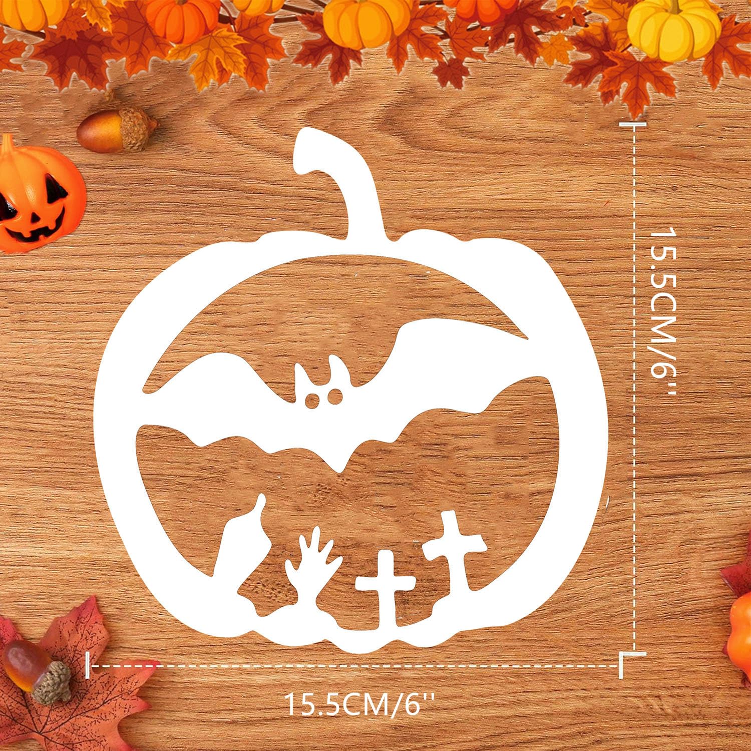 25Pcs 6Inch Large Reusable Halloween Pumpkin Carving Stencils for Halloween Themed Art DIY Pumpkin Carving Decorations,Pumpkin Carving Kit Tools Set Acessories Helper for Adults Teens Gifts - Image 2
