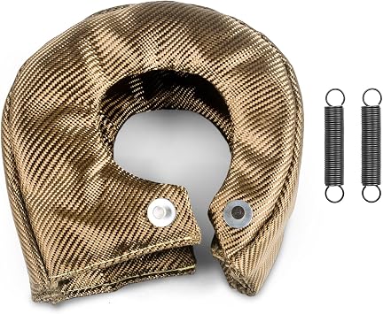 Turbo Blanket T4 Titanium Removable Heat Shield with Locking Spring